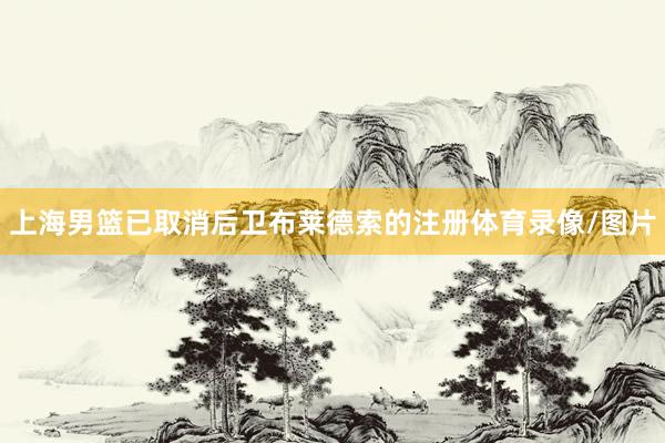 上海男篮已取消后卫布莱德索的注册体育录像/图片