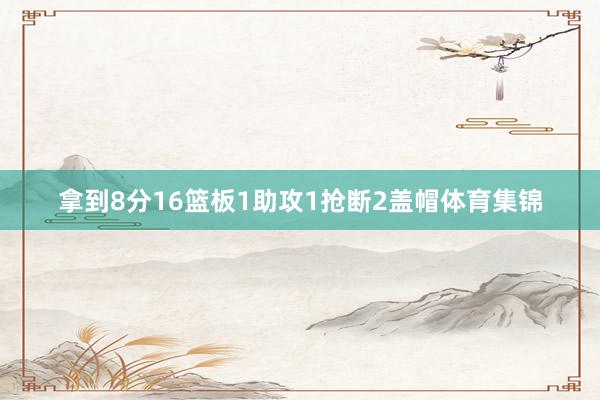 拿到8分16篮板1助攻1抢断2盖帽体育集锦
