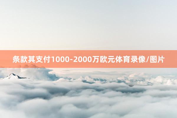 条款其支付1000-2000万欧元体育录像/图片