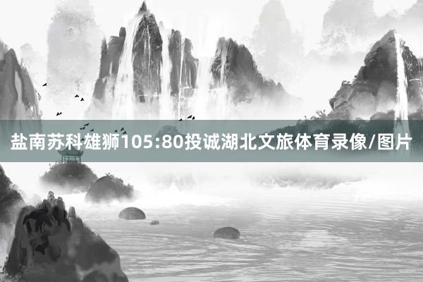 盐南苏科雄狮105:80投诚湖北文旅体育录像/图片