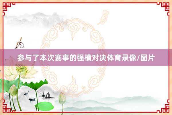 参与了本次赛事的强横对决体育录像/图片