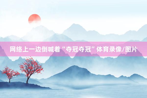 网络上一边倒喊着“夺冠夺冠”体育录像/图片