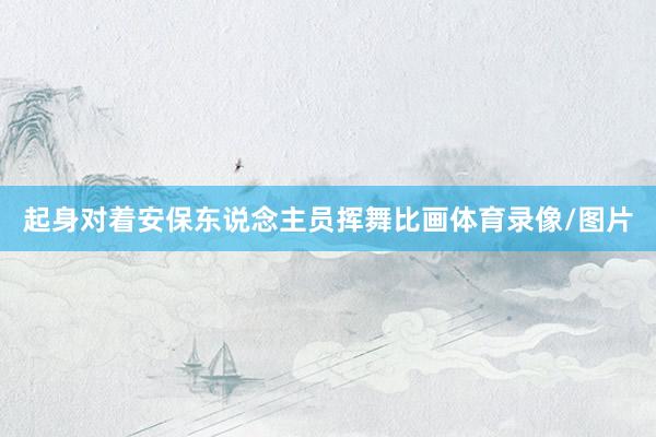 起身对着安保东说念主员挥舞比画体育录像/图片