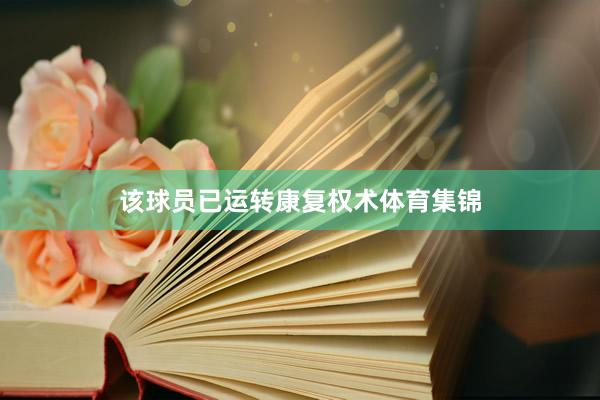 该球员已运转康复权术体育集锦