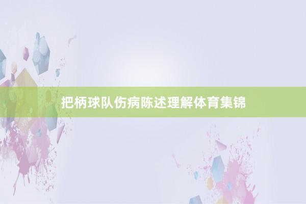 把柄球队伤病陈述理解体育集锦