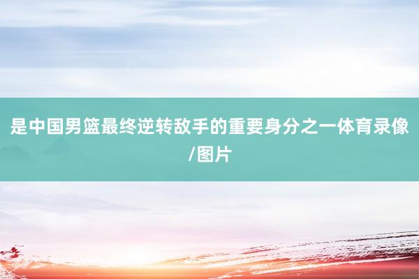 是中国男篮最终逆转敌手的重要身分之一体育录像/图片