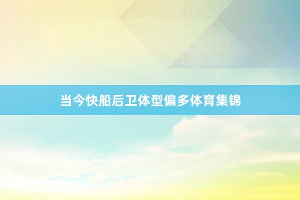 当今快船后卫体型偏多体育集锦