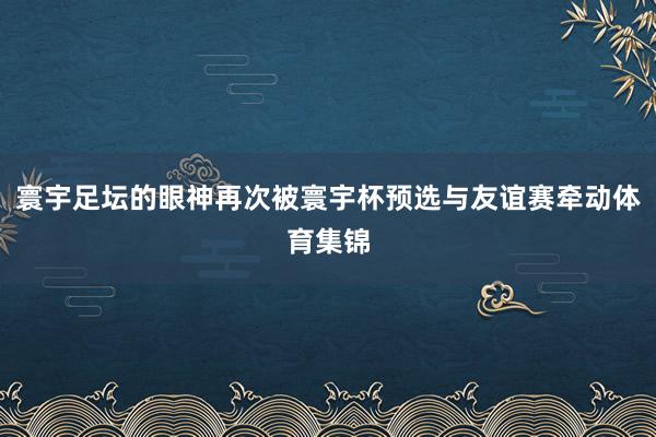 寰宇足坛的眼神再次被寰宇杯预选与友谊赛牵动体育集锦
