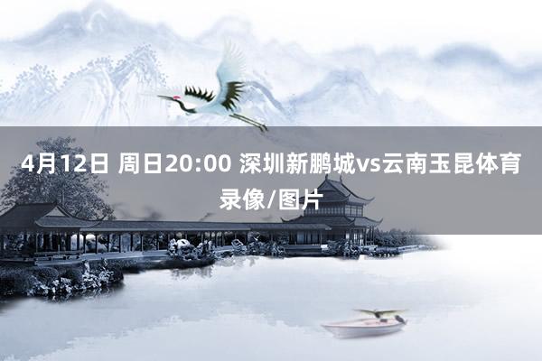 4月12日 周日20:00 深圳新鹏城vs云南玉昆体育录像/图片