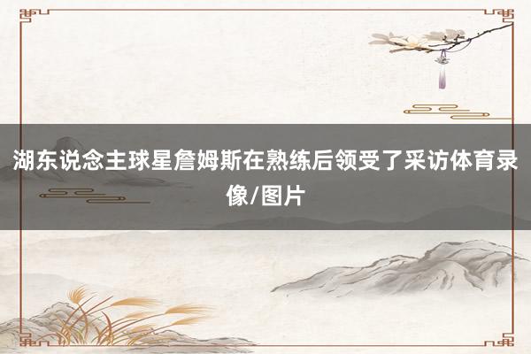 湖东说念主球星詹姆斯在熟练后领受了采访体育录像/图片
