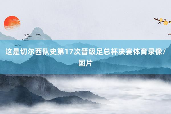 这是切尔西队史第17次晋级足总杯决赛体育录像/图片