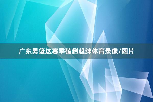 广东男篮这赛季磕趔趄绊体育录像/图片